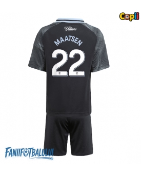 Aston Villa Ian Maatsen #22 Echipament de Fotbal Replică 2025-26 Copii Deplasare (+ Șorturi)
